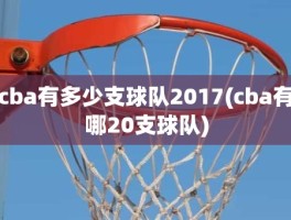 cba有多少支球队2017(cba有哪20支球队)