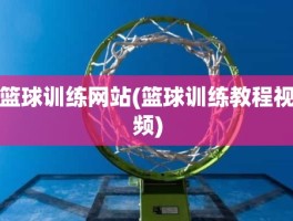 篮球训练网站(篮球训练教程视频)
