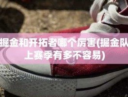 掘金和开拓者哪个厉害(掘金队上赛季有多不容易)