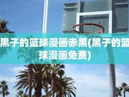 黑子的篮球漫画赤黑(黑子的篮球漫画免费)