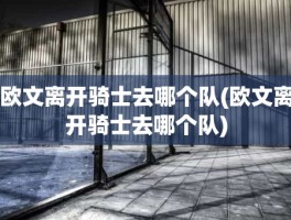 欧文离开骑士去哪个队(欧文离开骑士去哪个队)