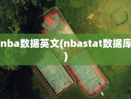 nba数据英文(nbastat数据库)