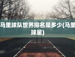 马里球队世界排名是多少(马里球星)