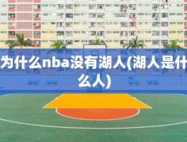 为什么nba没有湖人(湖人是什么人)