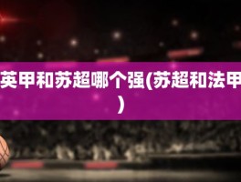 英甲和苏超哪个强(苏超和法甲)