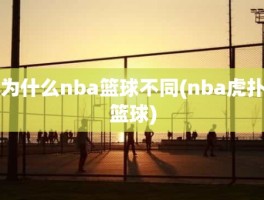 为什么nba篮球不同(nba虎扑篮球)