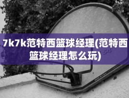7k7k范特西篮球经理(范特西篮球经理怎么玩)