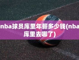 nba球员库里年薪多少钱(nba库里去哪了)