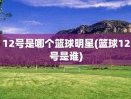 12号是哪个篮球明星(篮球12号是谁)