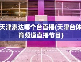天津泰达哪个台直播(天津台体育频道直播节目)