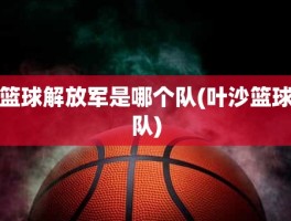 篮球解放军是哪个队(叶沙篮球队)