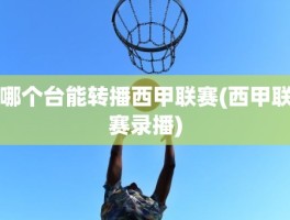 哪个台能转播西甲联赛(西甲联赛录播)