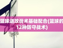 篮球进攻战术基础配合(篮球的12种防守战术)