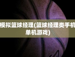 模拟篮球经理(篮球经理类手机单机游戏)