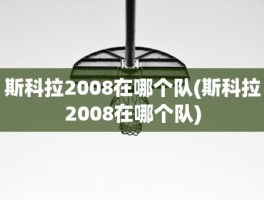 斯科拉2008在哪个队(斯科拉2008在哪个队)