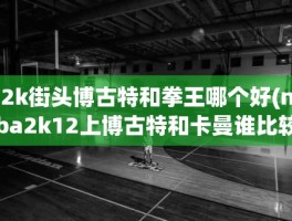 2k街头博古特和拳王哪个好(nba2k12上博古特和卡曼谁比较厉害点)