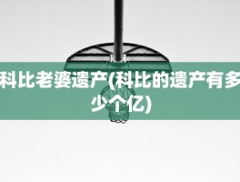 科比老婆遗产(科比的遗产有多少个亿)