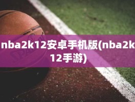 nba2k12安卓手机版(nba2k12手游)