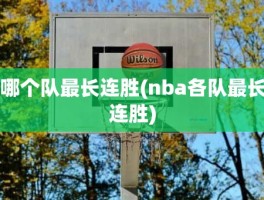 哪个队最长连胜(nba各队最长连胜)