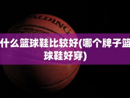 什么篮球鞋比较好(哪个牌子篮球鞋好穿)