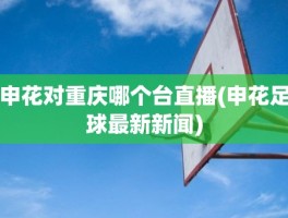 申花对重庆哪个台直播(申花足球最新新闻)