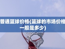 普通篮球价格(篮球的市场价格一般是多少)