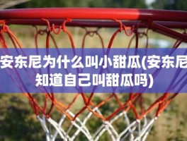 安东尼为什么叫小甜瓜(安东尼知道自己叫甜瓜吗)