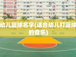 幼儿篮球名字(适合幼儿打篮球的音乐)