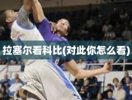 拉塞尔看科比(对此你怎么看)