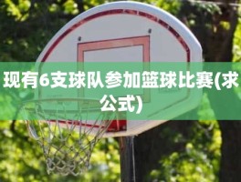 现有6支球队参加篮球比赛(求公式)