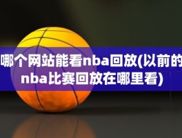哪个网站能看nba回放(以前的nba比赛回放在哪里看)