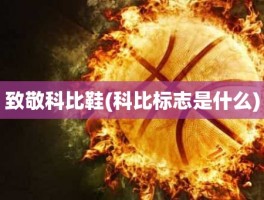 致敬科比鞋(科比标志是什么)