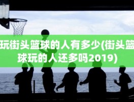 玩街头篮球的人有多少(街头篮球玩的人还多吗2019)