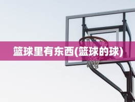 篮球里有东西(篮球的球)
