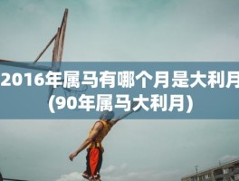 2016年属马有哪个月是大利月(90年属马大利月)