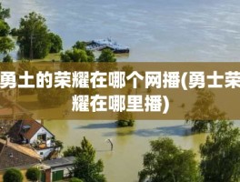 勇土的荣耀在哪个网播(勇士荣耀在哪里播)