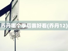乔丹哪个季后赛好看(乔丹12)