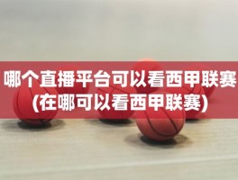 哪个直播平台可以看西甲联赛(在哪可以看西甲联赛)