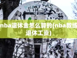 nba退休金怎么算的(nba教练退休工资)