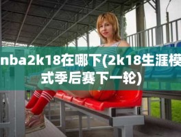 nba2k18在哪下(2k18生涯模式季后赛下一轮)