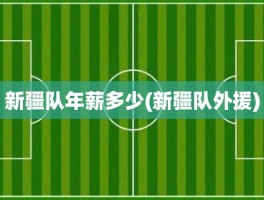 新疆队年薪多少(新疆队外援)
