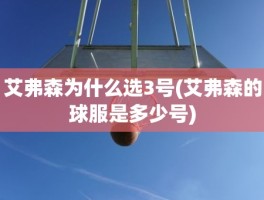 艾弗森为什么选3号(艾弗森的球服是多少号)