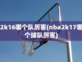 2k16哪个队厉害(nba2k17哪个球队厉害)