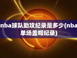 nba球队助攻纪录是多少(nba单场盖帽纪录)