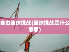 自由篮球挑战(篮球挑战是什么意思)