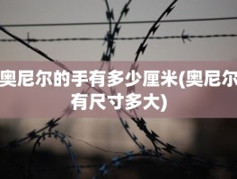 奥尼尔的手有多少厘米(奥尼尔有尺寸多大)