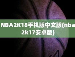 NBA2K18手机版中文版(nba2k17安卓版)