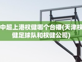 中超上港权健哪个台播(天津权健足球队和权健公司)