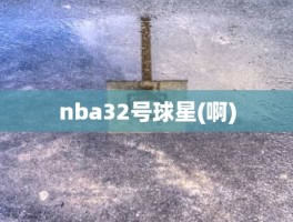 nba32号球星(啊)