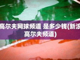 高尔夫网球频道 是多少钱(新浪高尔夫频道)